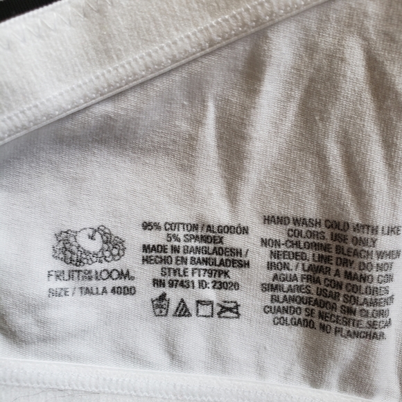NWOT 2-Fruit of the Loom T-Shirt Bras - Picture 3 of 3